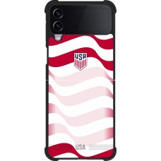 Samsung Galaxy Z Flip3 5G Case Hülle - Silikon schwarz Vereinigten Staaten 2026 personalisierbares Fussballtrikot