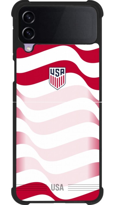 Samsung Galaxy Z Flip3 5G Case Hülle - Silikon schwarz Vereinigten Staaten 2026 personalisierbares Fussballtrikot