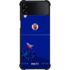 Samsung Galaxy Z Flip3 5G Case Hülle - Silikon schwarz Haiti 2026 personalisierbares Fussballtrikot