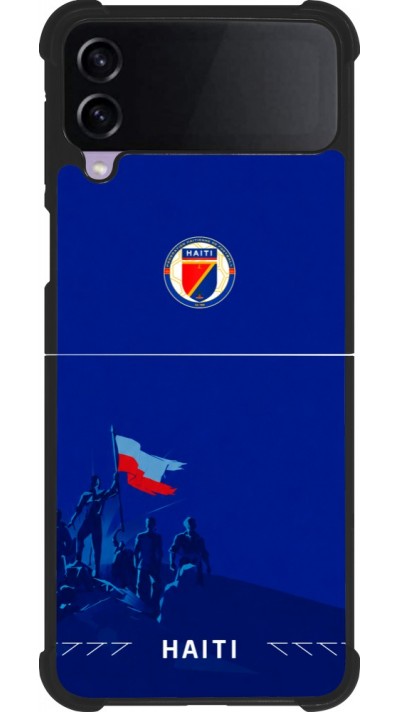 Samsung Galaxy Z Flip3 5G Case Hülle - Silikon schwarz Haiti 2026 personalisierbares Fussballtrikot