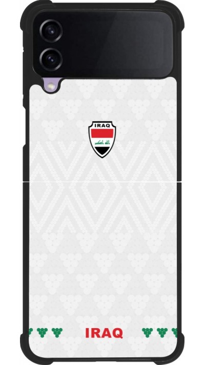 Samsung Galaxy Z Flip3 5G Case Hülle - Silikon schwarz Irak 2026 personalisierbares Fussballtrikot