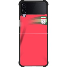 Samsung Galaxy Z Flip3 5G Case Hülle - Silikon schwarz Iran 2022 personalisierbares Fussballtrikot