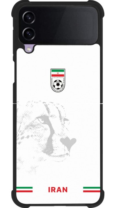 Samsung Galaxy Z Flip3 5G Case Hülle - Silikon schwarz Iran 2026 personalisierbares Fussballtrikot