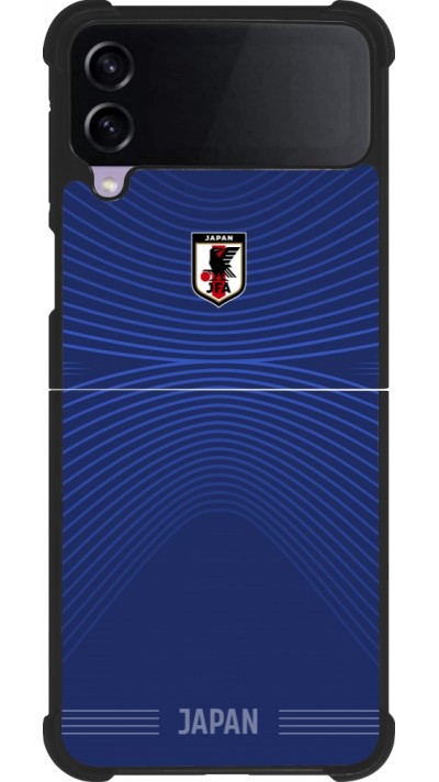 Samsung Galaxy Z Flip3 5G Case Hülle - Silikon schwarz Japan 2022 personalisierbares Fussballtrikot