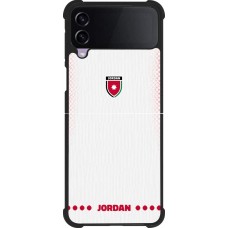 Samsung Galaxy Z Flip3 5G Case Hülle - Silikon schwarz Jordanien 2026 personalisierbares Fussballtrikot