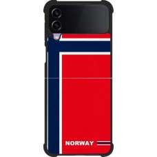 Samsung Galaxy Z Flip3 5G Case Hülle - Silikon schwarz Norwegen 2026 personalisierbares Fussballtrikot