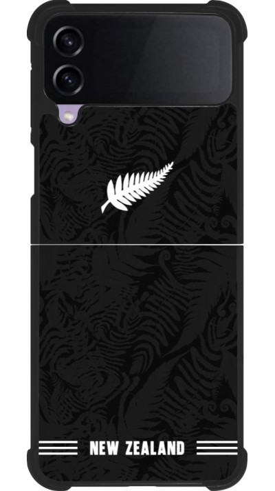 Samsung Galaxy Z Flip3 5G Case Hülle - Silikon schwarz Neuseeland 2026 personalisierbares Fussballtrikot