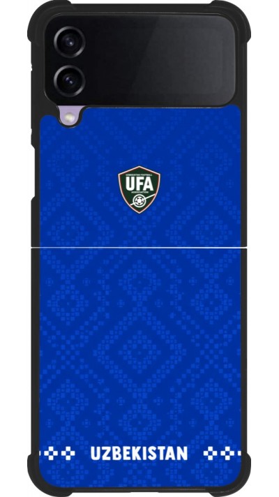Samsung Galaxy Z Flip3 5G Case Hülle - Silikon schwarz Usbekistan 2026 personalisierbares Fussballtrikot