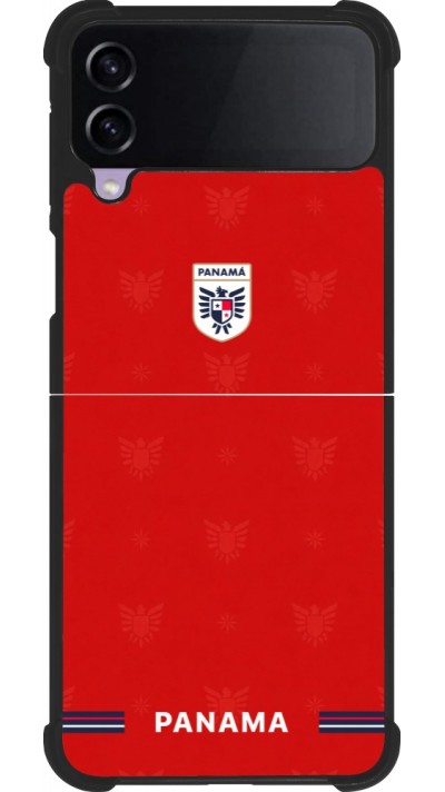 Samsung Galaxy Z Flip3 5G Case Hülle - Silikon schwarz Panama 2026 personalisierbares Fussballtrikot
