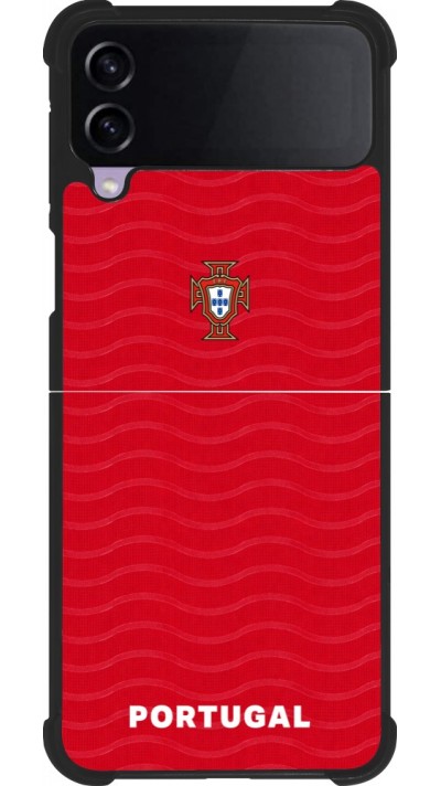 Samsung Galaxy Z Flip3 5G Case Hülle - Silikon schwarz Portugal 2026 personalisierbares Fussballtrikot