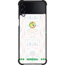 Samsung Galaxy Z Flip3 5G Case Hülle - Silikon schwarz Senegal 2026 personalisierbares Fussballtrikot