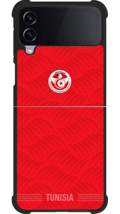 Samsung Galaxy Z Flip3 5G Case Hülle - Silikon schwarz Tunesien 2026 personalisierbares Fussballtrikot