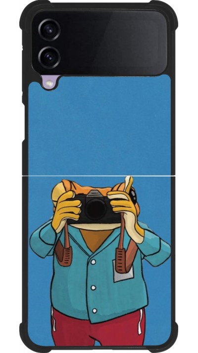 Samsung Galaxy Z Flip3 5G Case Hülle - Silikon schwarz Frog with camera DTMF