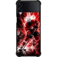 Samsung Galaxy Z Flip3 5G Case Hülle - Silikon schwarz Hockey World Championship Player