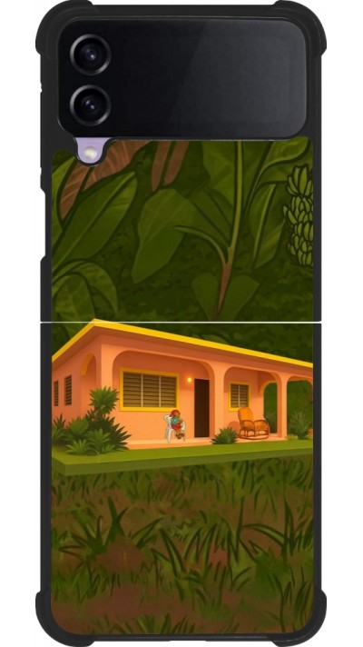 Samsung Galaxy Z Flip3 5G Case Hülle - Silikon schwarz Benitos house DTMF