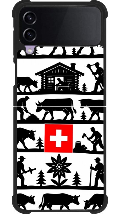 Samsung Galaxy Z Flip3 5G Case Hülle - Silikon schwarz Poya Schweiz 1