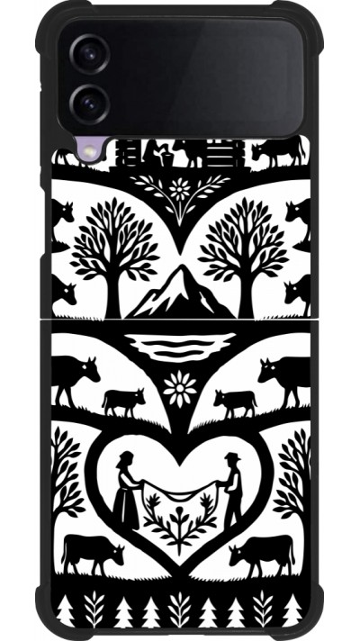 Samsung Galaxy Z Flip3 5G Case Hülle - Silikon schwarz Poya Schweiz 2