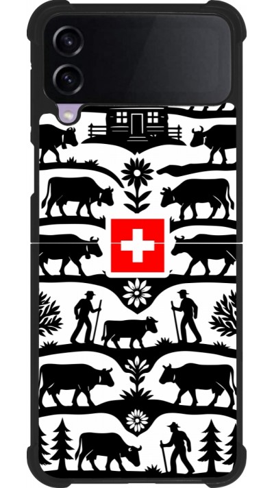 Samsung Galaxy Z Flip3 5G Case Hülle - Silikon schwarz Poya Schweiz 3