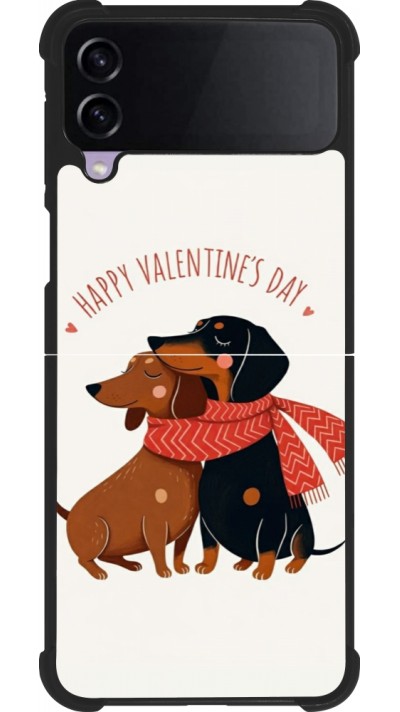 Samsung Galaxy Z Flip3 5G Case Hülle - Silikon schwarz Saint Valentines Day 26 Happy Valentine