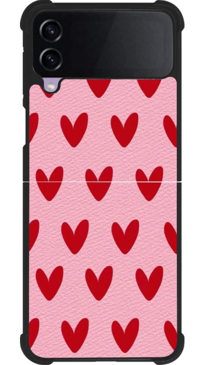 Samsung Galaxy Z Flip3 5G Case Hülle - Silikon schwarz Saint Valentines Day 26 Pattern heart