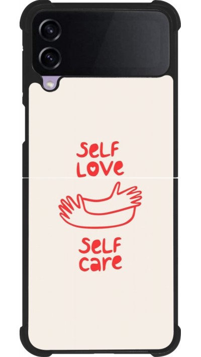Samsung Galaxy Z Flip3 5G Case Hülle - Silikon schwarz Saint Valentines Day 26 Self love self care