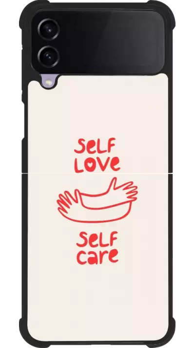 Samsung Galaxy Z Flip3 5G Case Hülle - Silikon schwarz Saint Valentines Day 26 Self love self care