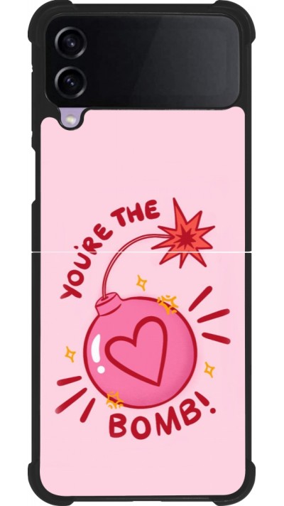Samsung Galaxy Z Flip3 5G Case Hülle - Silikon schwarz Saint Valentines Day 26 You are the bomb
