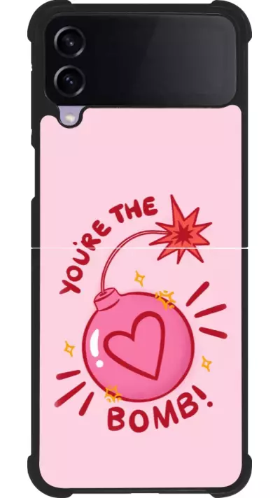 Samsung Galaxy Z Flip3 5G Case Hülle - Silikon schwarz Saint Valentines Day 26 You are the bomb
