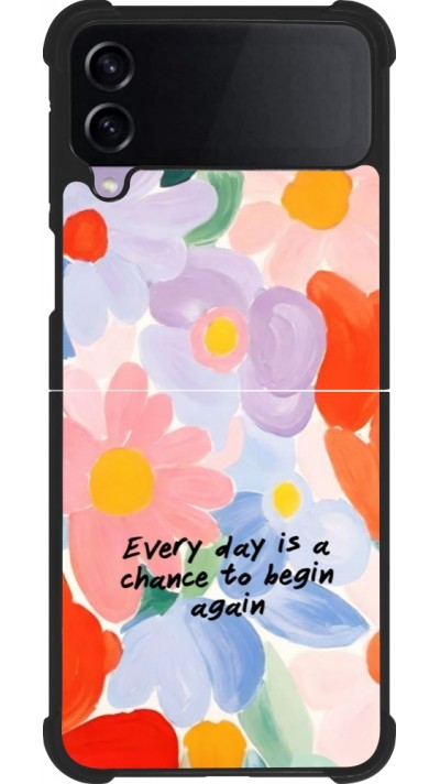 Samsung Galaxy Z Flip3 5G Case Hülle - Silikon schwarz Every day is a chance 2026