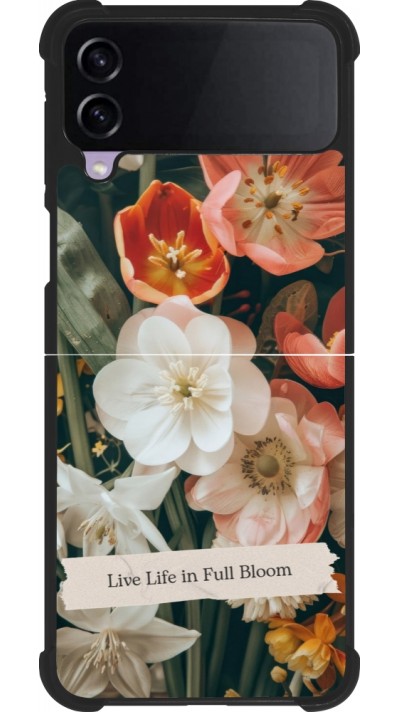 Samsung Galaxy Z Flip3 5G Case Hülle - Silikon schwarz Full Bloom 2026