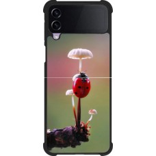 Samsung Galaxy Z Flip3 5G Case Hülle - Silikon schwarz Ladybird on a mushroom 2026