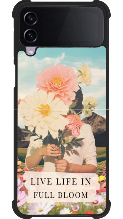 Samsung Galaxy Z Flip3 5G Case Hülle - Silikon schwarz Live life in full moon 2026