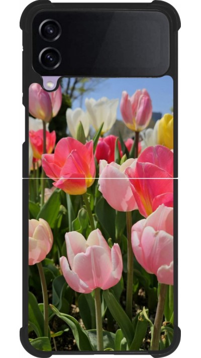 Samsung Galaxy Z Flip3 5G Case Hülle - Silikon schwarz Tulips 2026