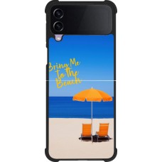 Samsung Galaxy Z Flip3 5G Case Hülle - Silikon schwarz Summer 2025 Bring me to the beach