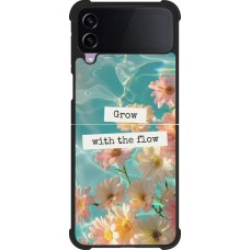 Samsung Galaxy Z Flip3 5G Case Hülle - Silikon schwarz Summer 2025 Grow with the flow