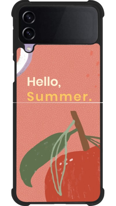Samsung Galaxy Z Flip3 5G Case Hülle - Silikon schwarz Summer 2025 Hello summer