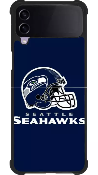 Samsung Galaxy Z Flip3 5G Case Hülle - Silikon schwarz Super Bowl 26 Seattle 3