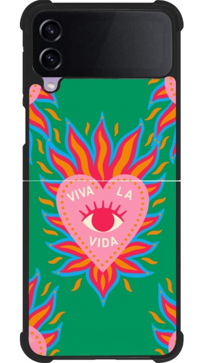 Samsung Galaxy Z Flip3 5G Case Hülle - Silikon schwarz Viva la vida 2026