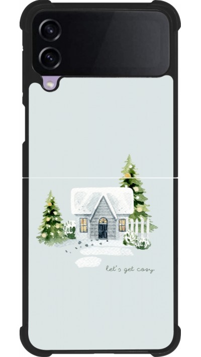 Samsung Galaxy Z Flip3 5G Case Hülle - Silikon schwarz Winter 25 Cosy House