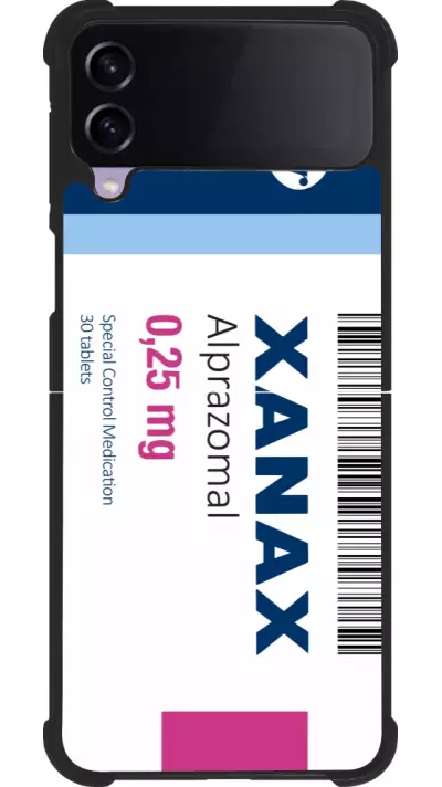 Samsung Galaxy Z Flip3 5G Case Hülle - Silikon schwarz Xanax Alprazolam 2025