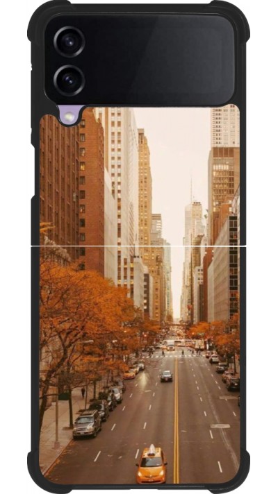 Coque Samsung Galaxy Z Flip4 - Silicone rigide noir Autumn 2024 New York city