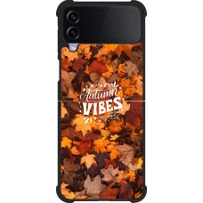 Coque Samsung Galaxy Z Flip4 - Silicone rigide noir Autumn 25 Autumn vibes