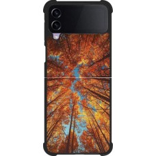 Coque Samsung Galaxy Z Flip4 - Silicone rigide noir Autumn 25 Trees