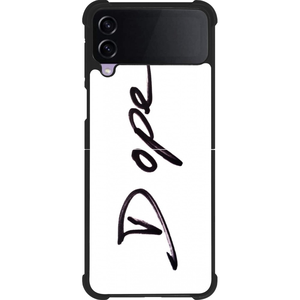 Coque Samsung Galaxy Z Flip4 - Silicone rigide noir Dope