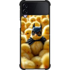 Samsung Galaxy Z Flip4 Case Hülle - Silikon schwarz Easter 2026 Chicken Batman