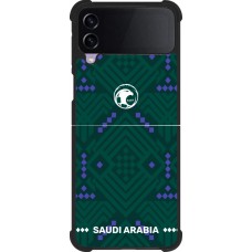 Samsung Galaxy Z Flip4 Case Hülle - Silikon schwarz Saudi Arabien 2026 personalisierbares Fussballtrikot