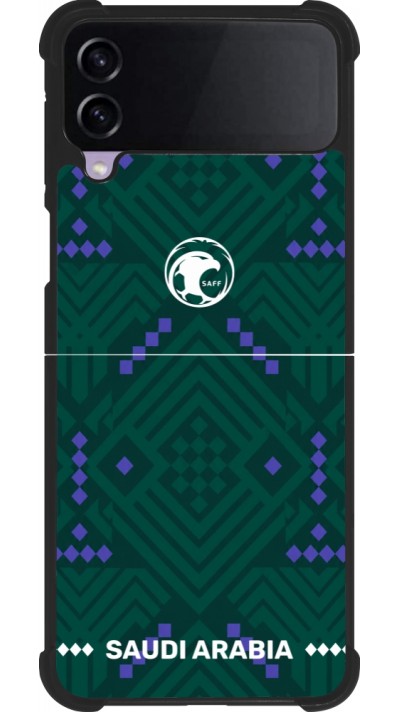 Samsung Galaxy Z Flip4 Case Hülle - Silikon schwarz Saudi Arabien 2026 personalisierbares Fussballtrikot
