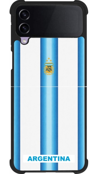 Samsung Galaxy Z Flip4 Case Hülle - Silikon schwarz Argentinien 2026 personalisierbares Fussballtrikot