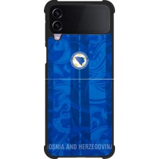 Samsung Galaxy Z Flip4 Case Hülle - Silikon schwarz Bosnien und Herzegowina 2026 personalisierbares Fussballtrikot