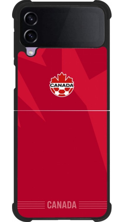 Samsung Galaxy Z Flip4 Case Hülle - Silikon schwarz Kanada 2026 personalisierbares Fussballtrikot